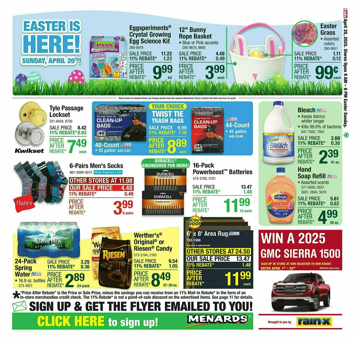 Menards Weekly Ad from April 9