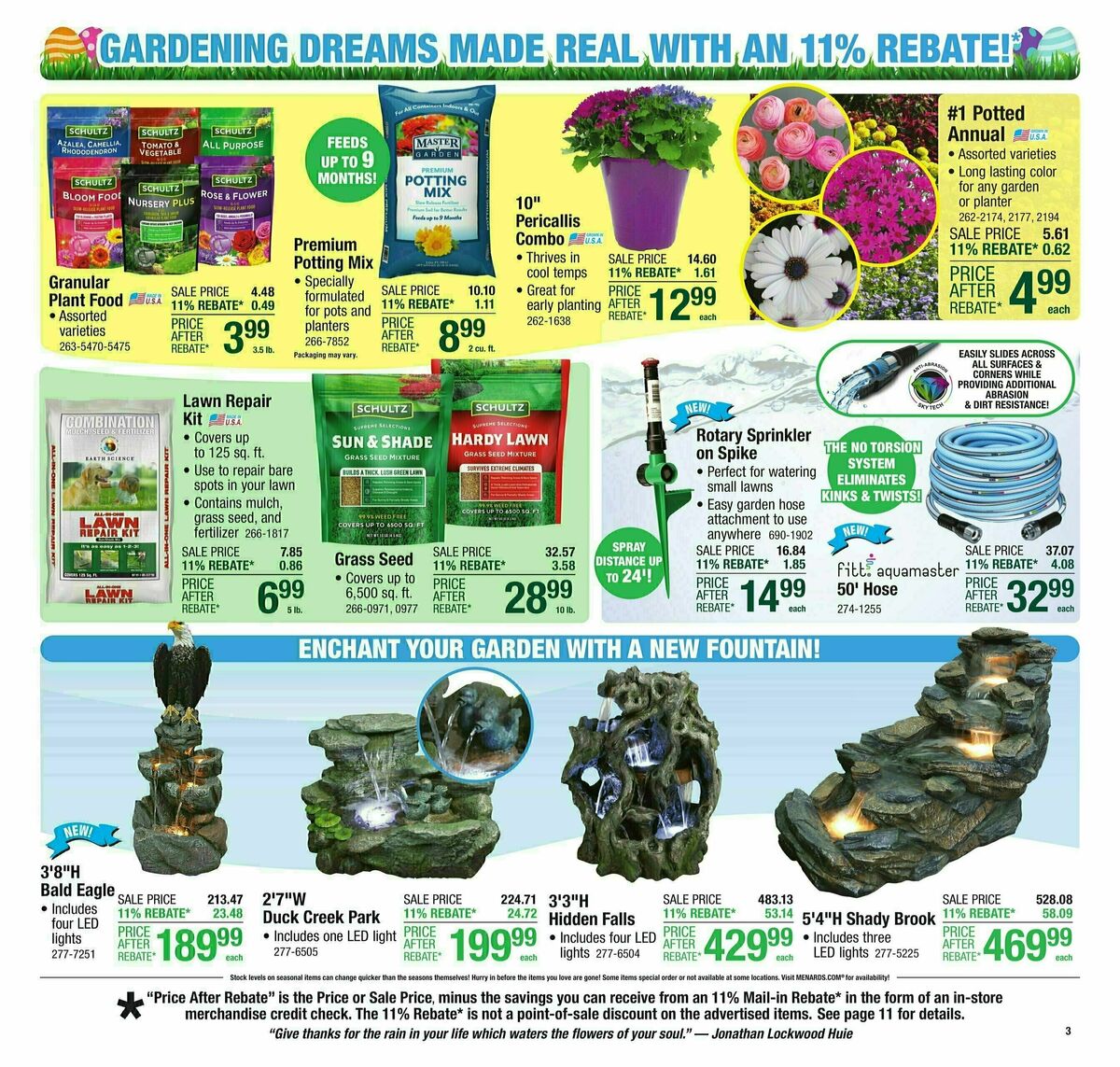 Menards Weekly Ad from April 9