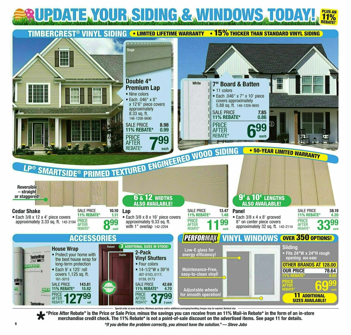 Menards Weekly Ad from April 9
