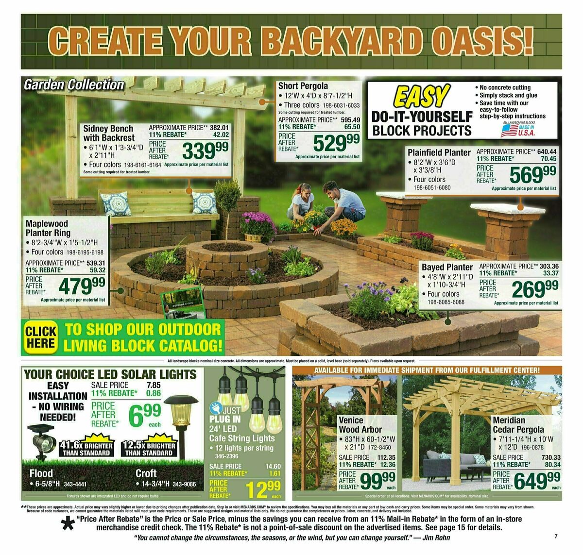 Menards Weekly Ad from April 16