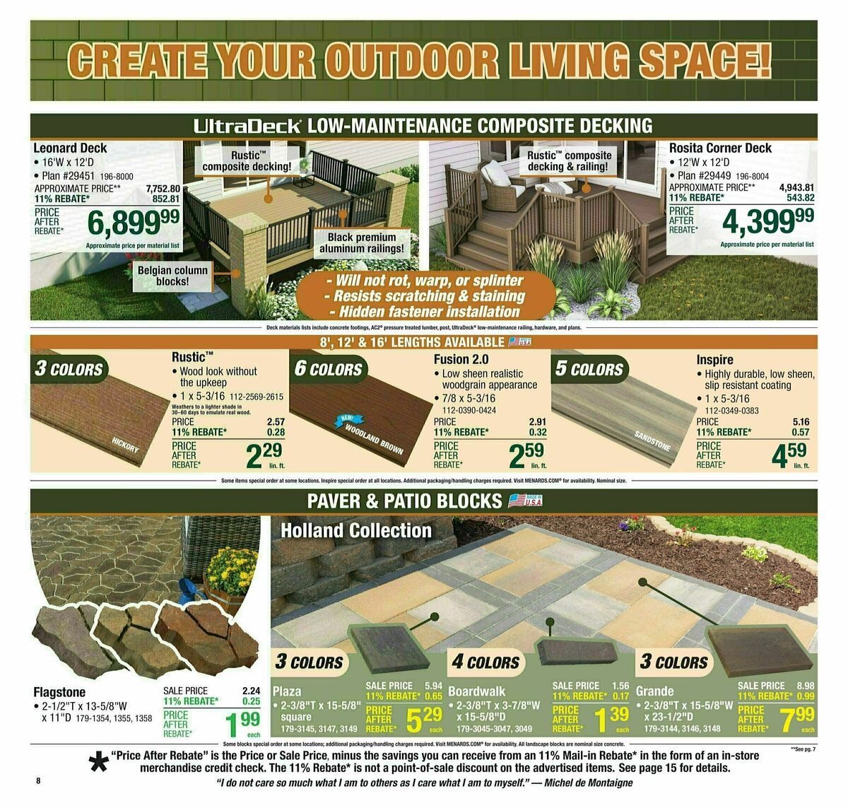 Menards Weekly Ad from April 16
