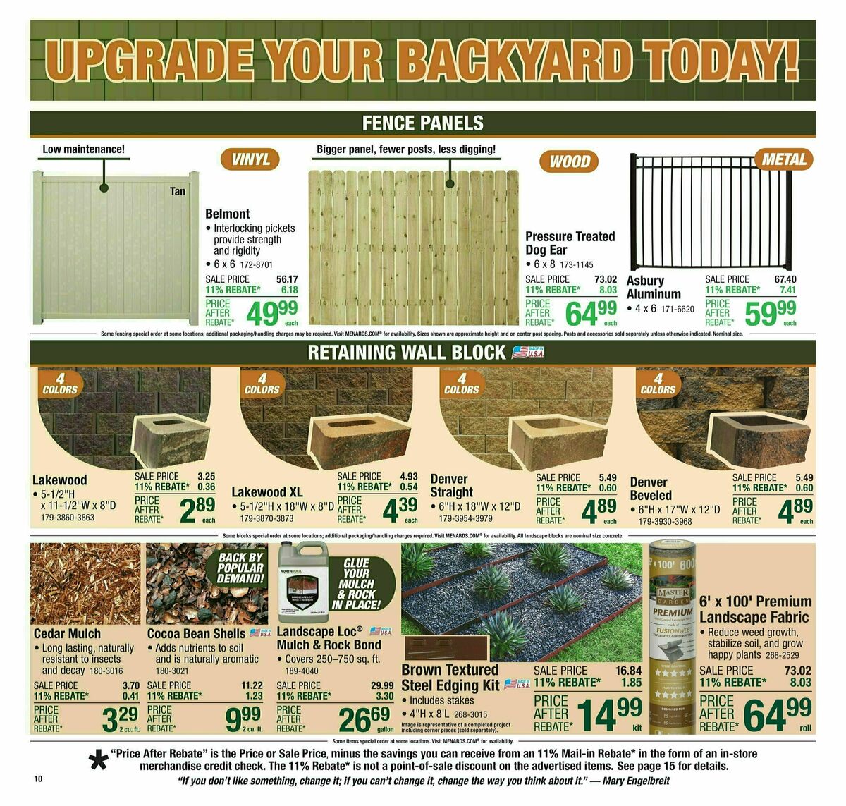 Menards Weekly Ad from April 16