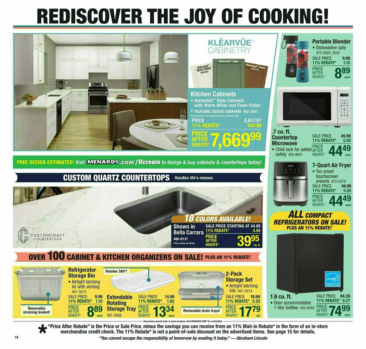 Menards Weekly Ad from April 16