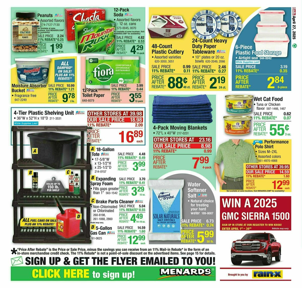 Menards Weekly Ad from April 16