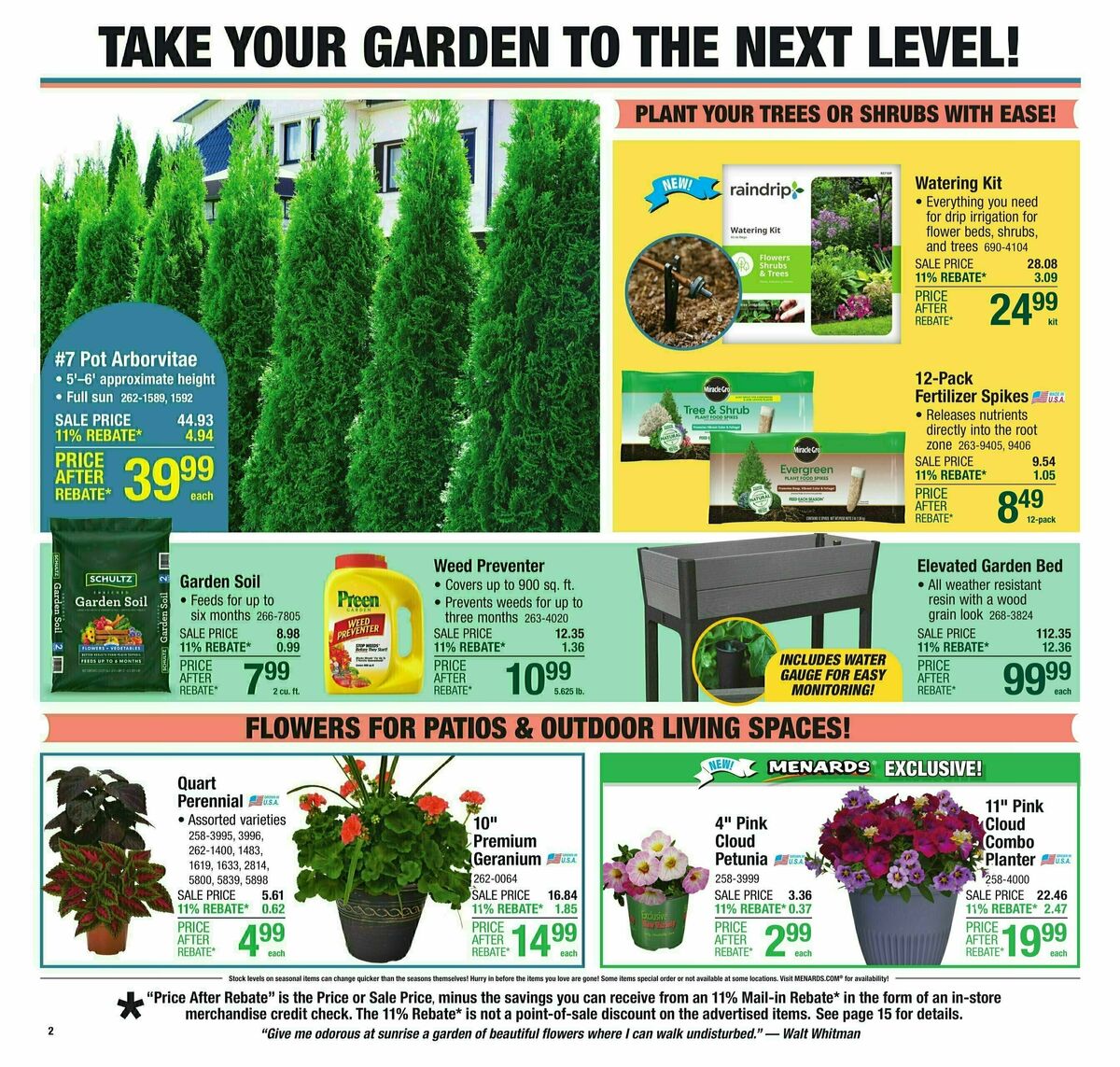 Menards Weekly Ad from April 16
