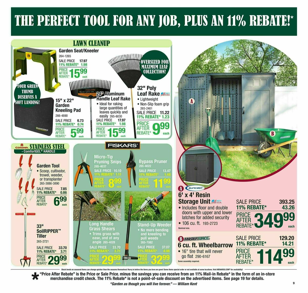Menards Weekly Ad from April 23