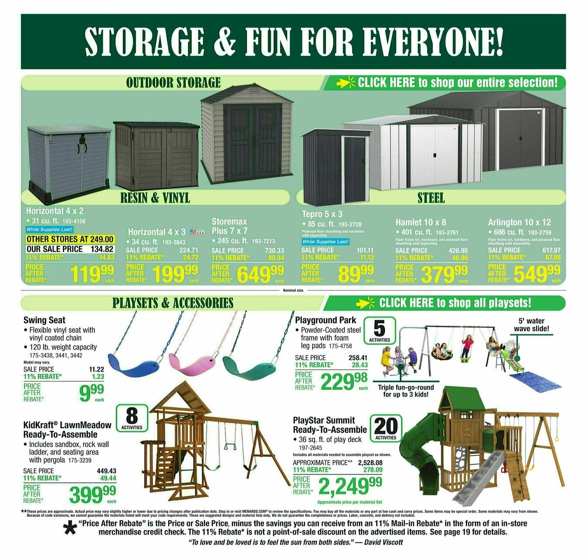 Menards Weekly Ad from April 23