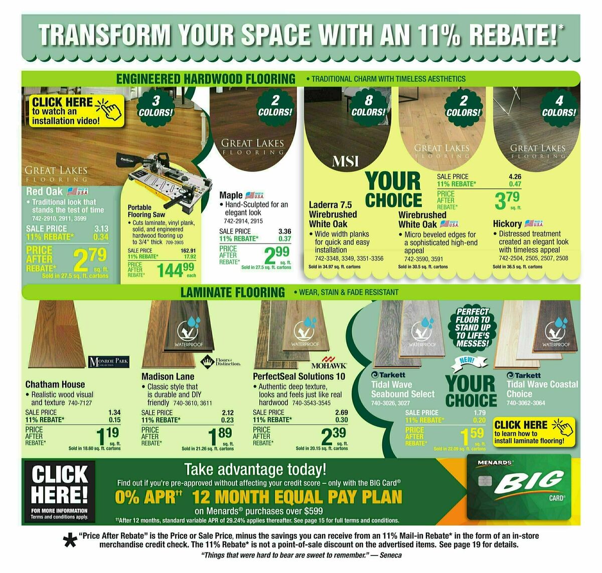 Menards Weekly Ad from April 23