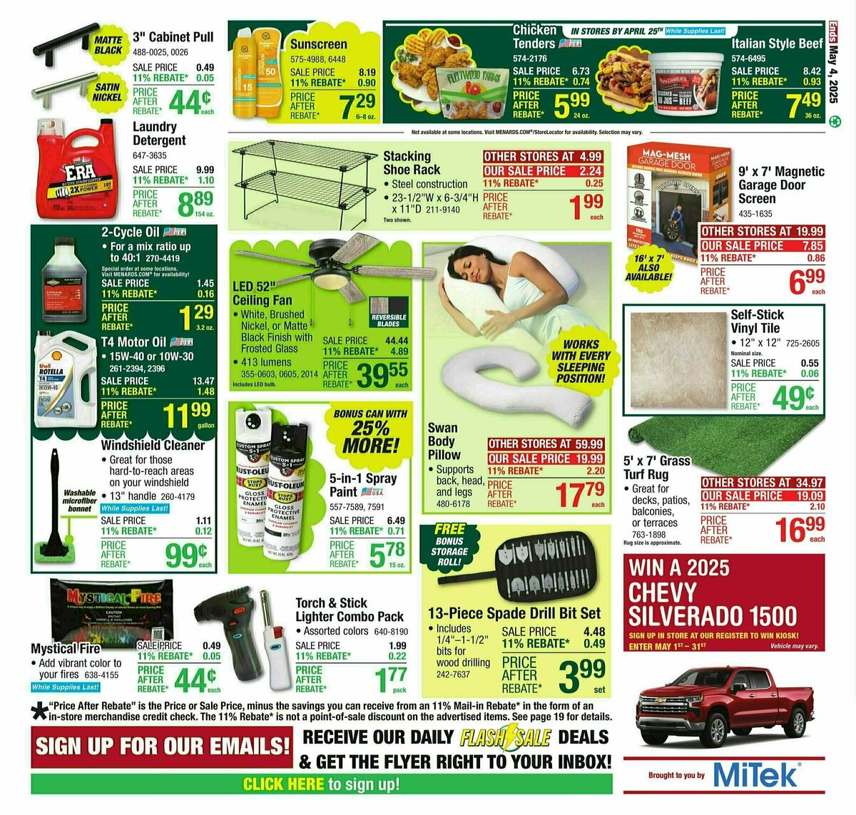 Menards Weekly Ad from April 23