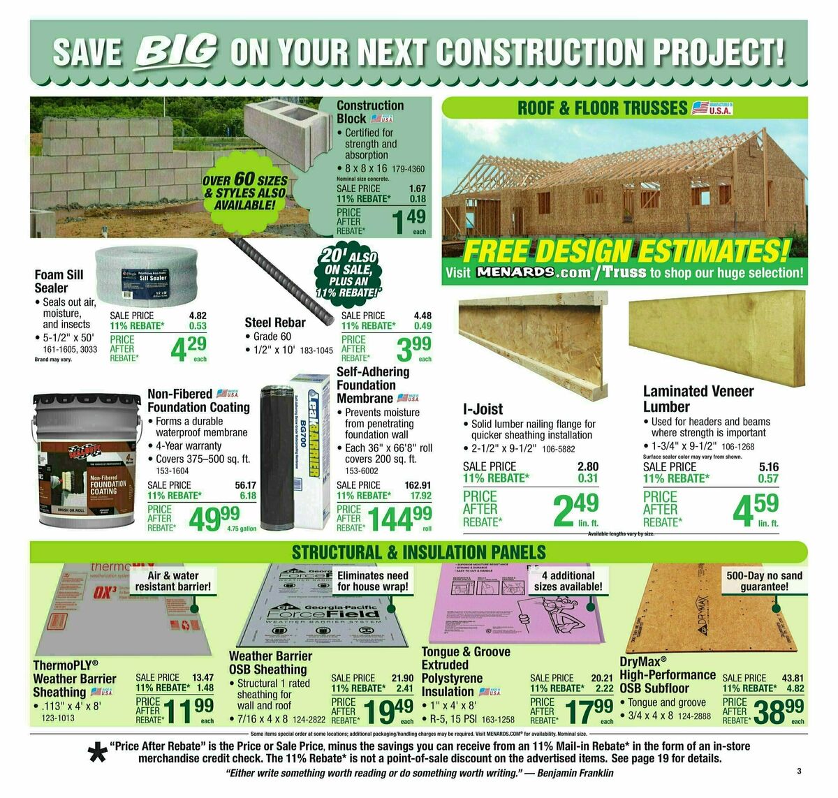 Menards Weekly Ad from April 23