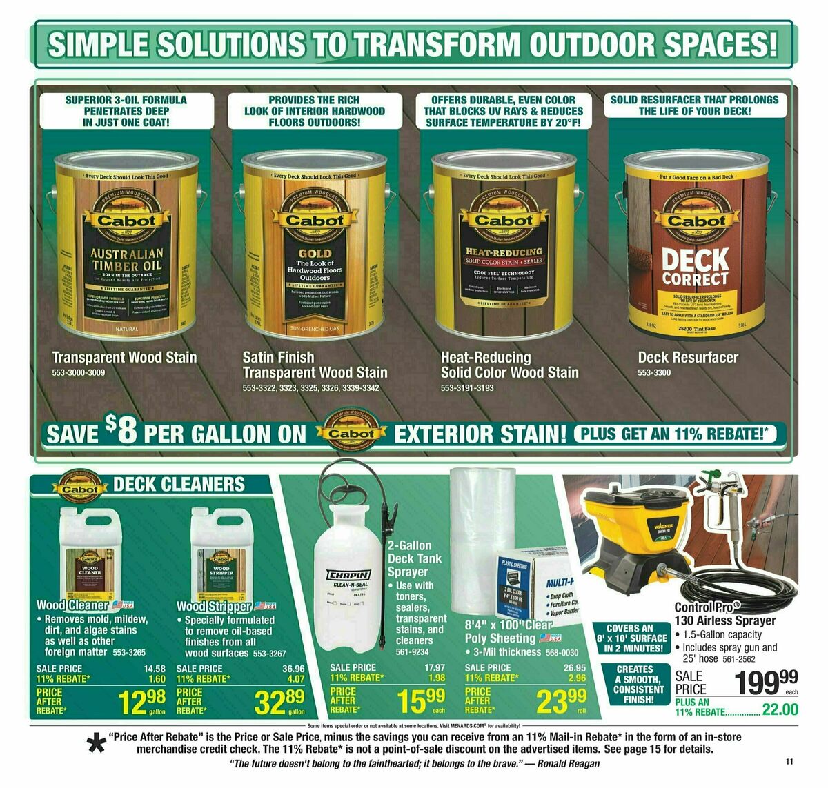 Menards Weekly Ad from April 30