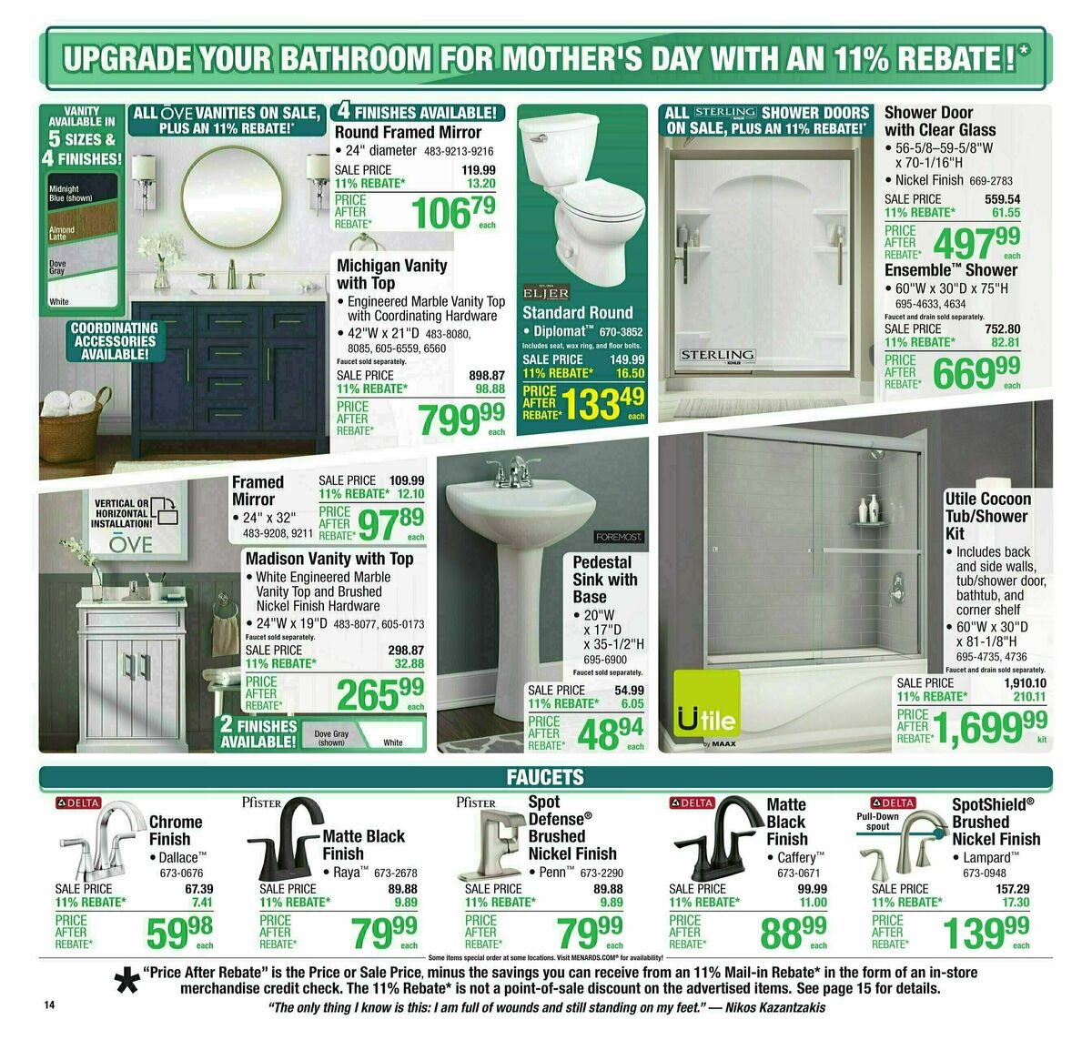 Menards Weekly Ad from April 30