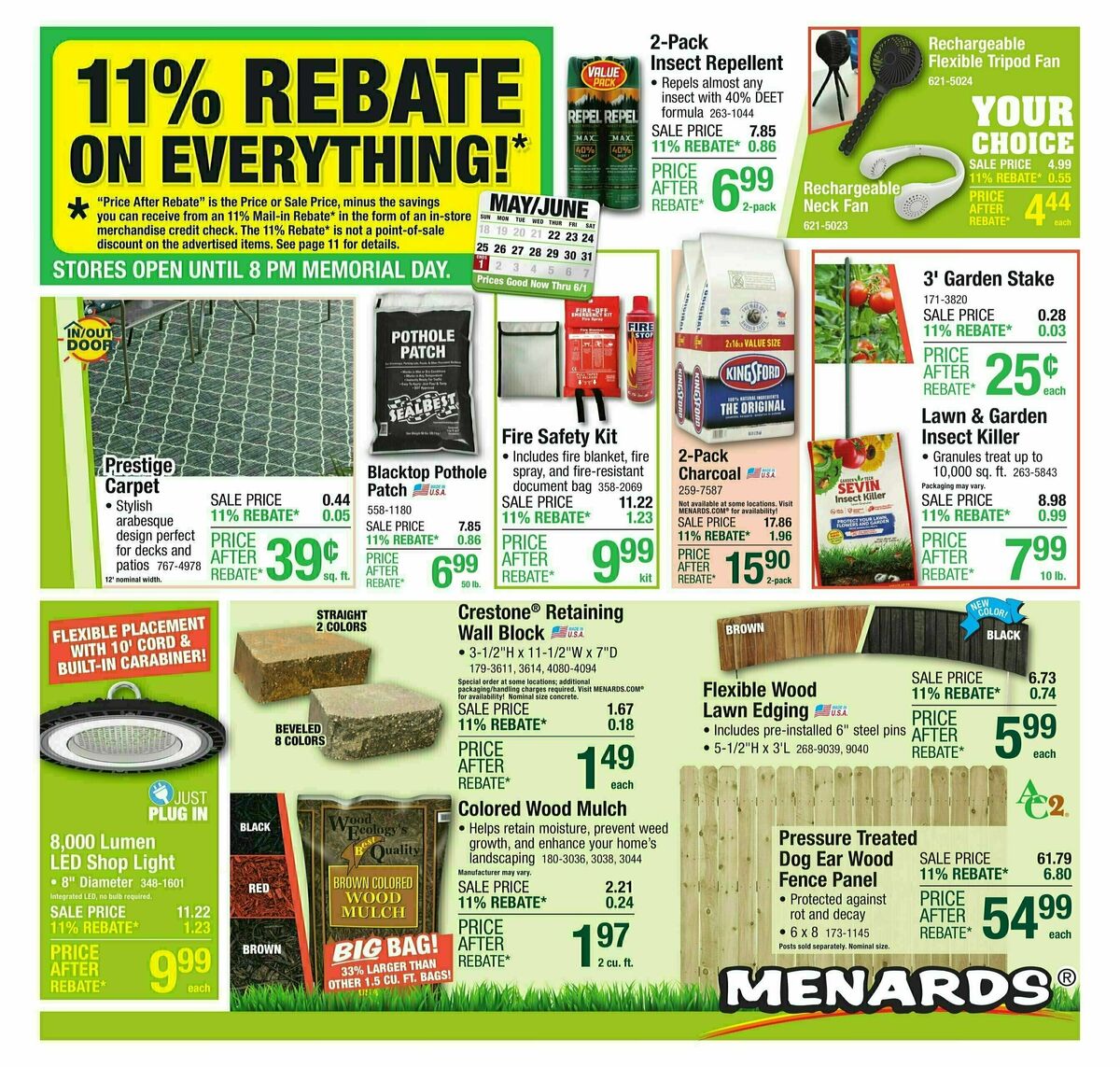 Menards Weekly Ad from May 21