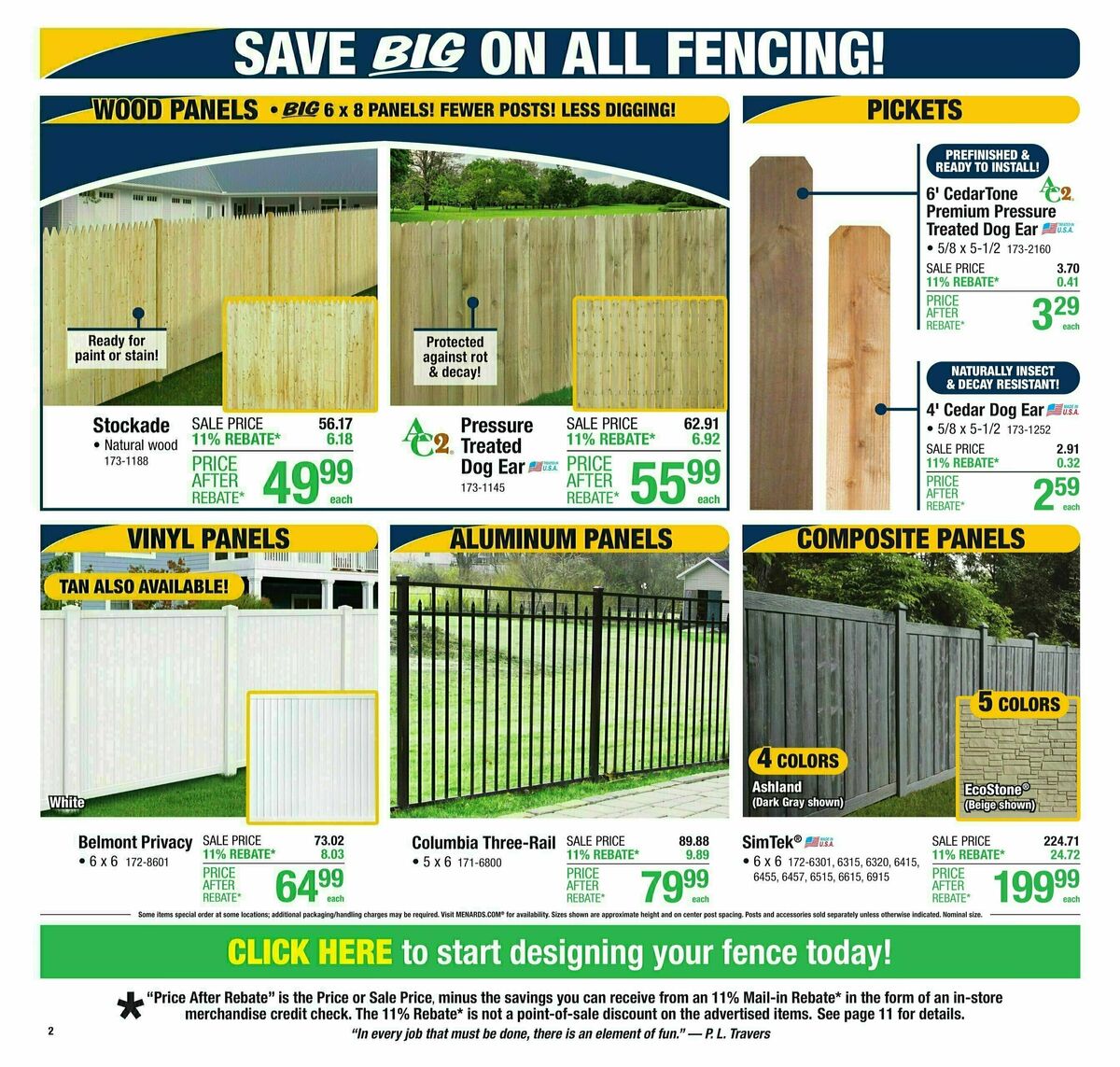 Menards Weekly Ad from June 11