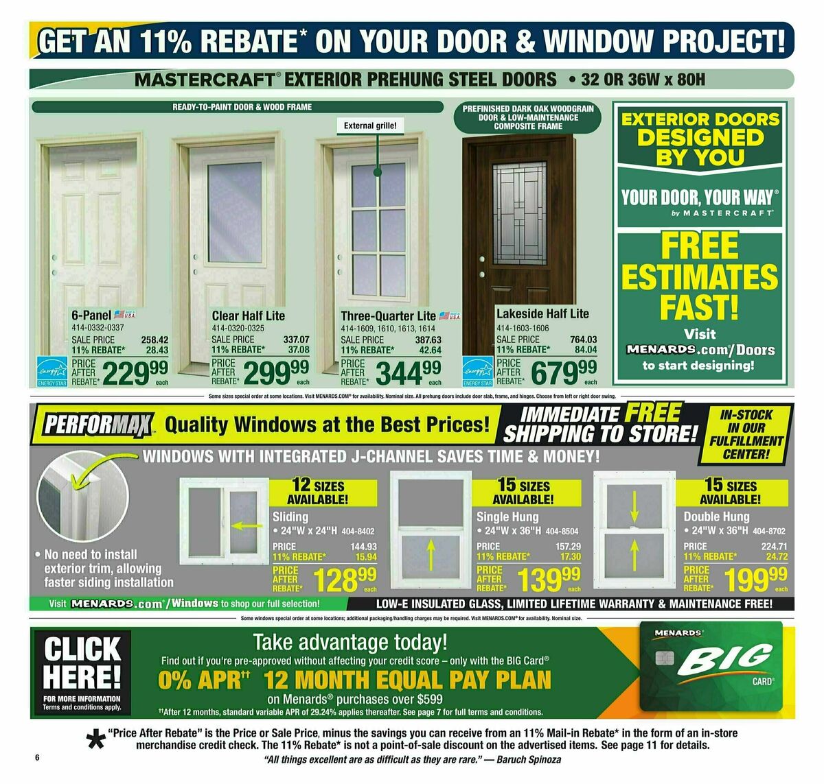 Menards Weekly Ad from June 11