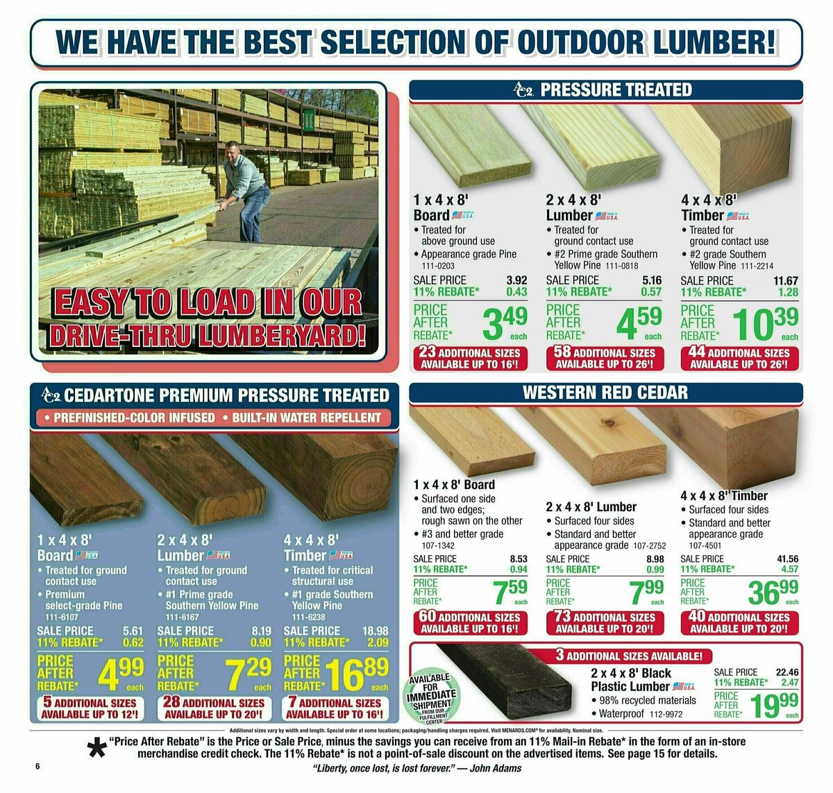 Menards Weekly Ad from June 25