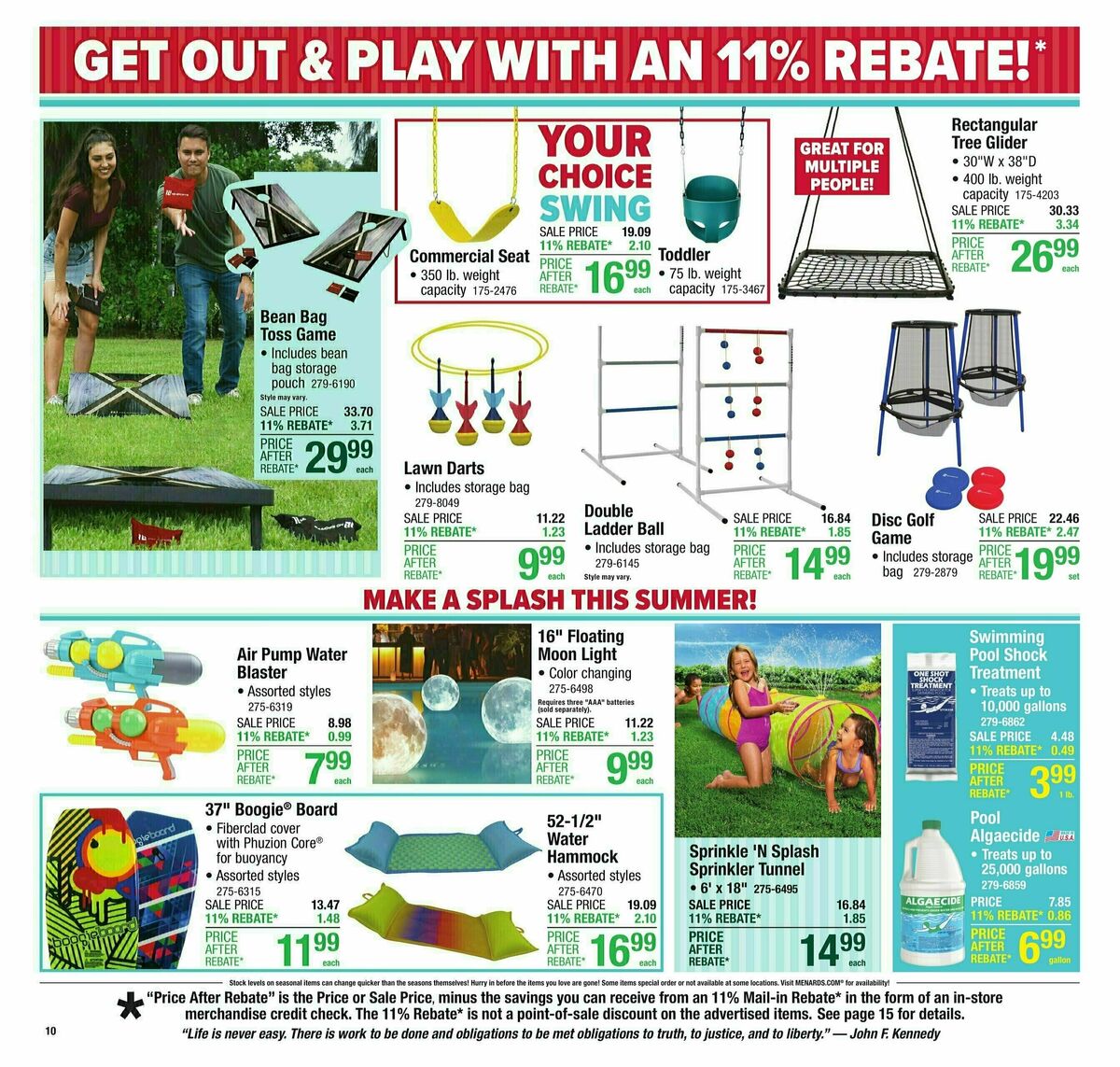 Menards Weekly Ad from June 25