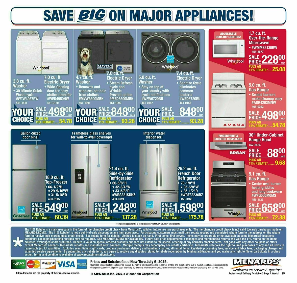 Menards Weekly Ad from June 25