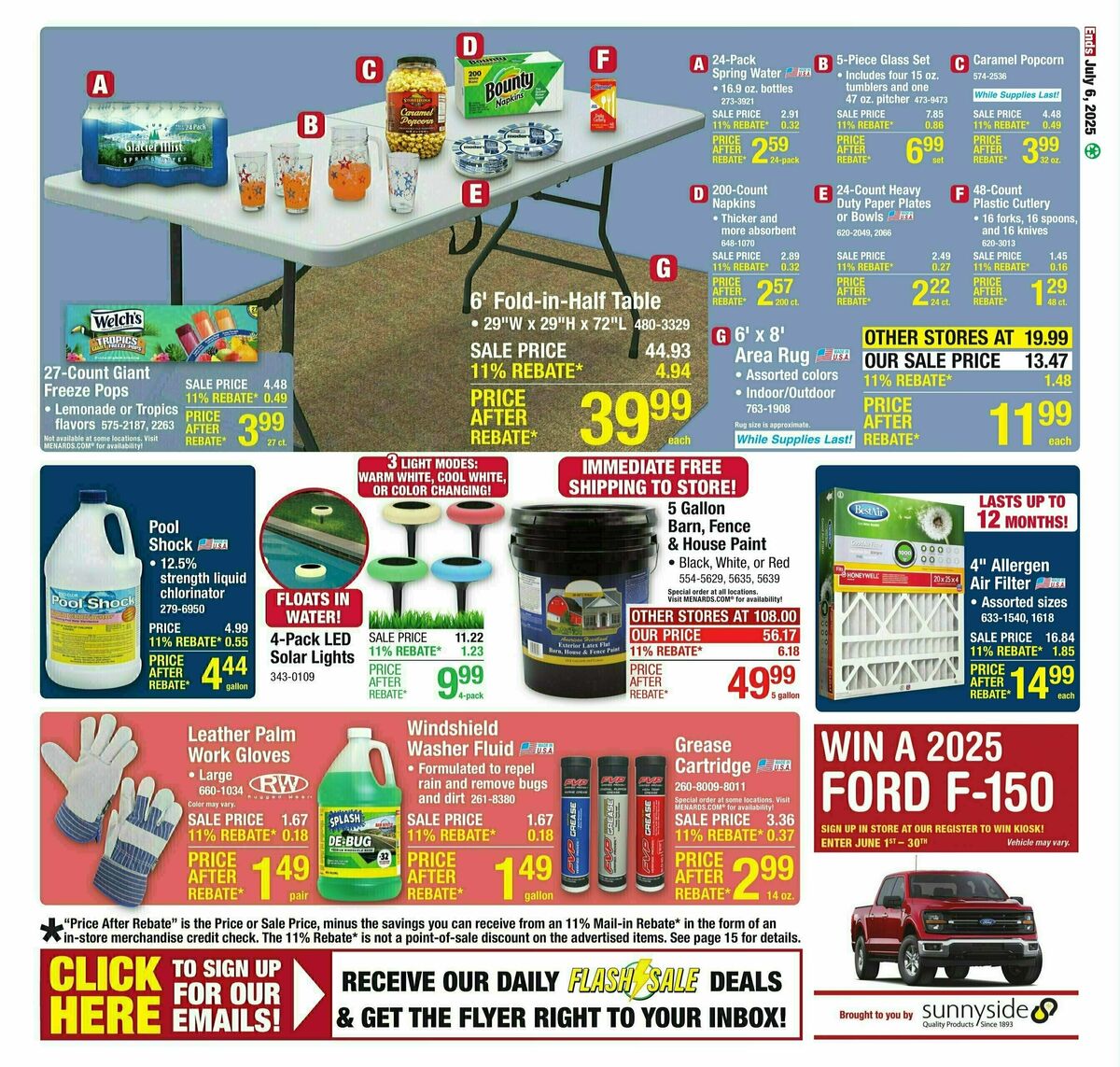 Menards Weekly Ad from June 25