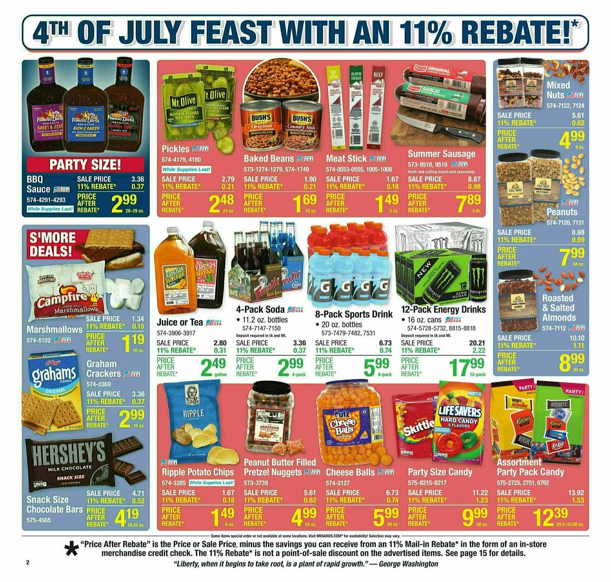 Menards Weekly Ad from June 25