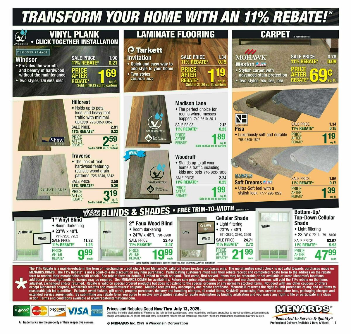 Menards Weekly Ad from July 2