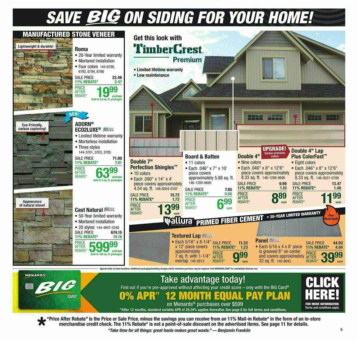 Menards Weekly Ad from July 2