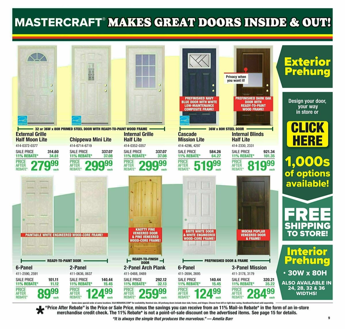 Menards Weekly Ad from July 9