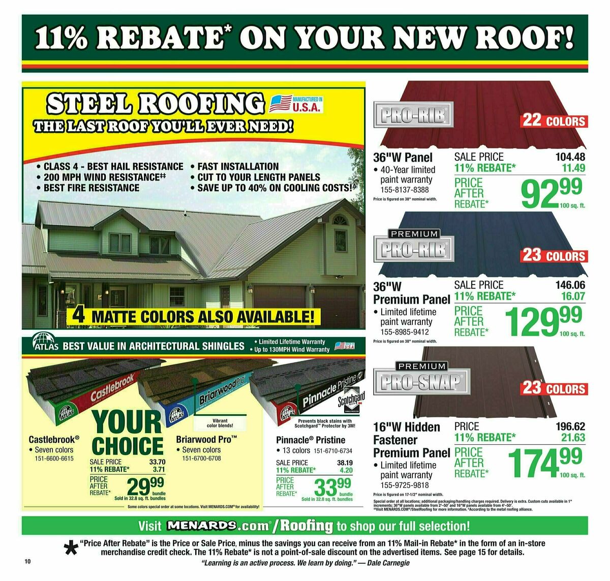 Menards Weekly Ad from July 9