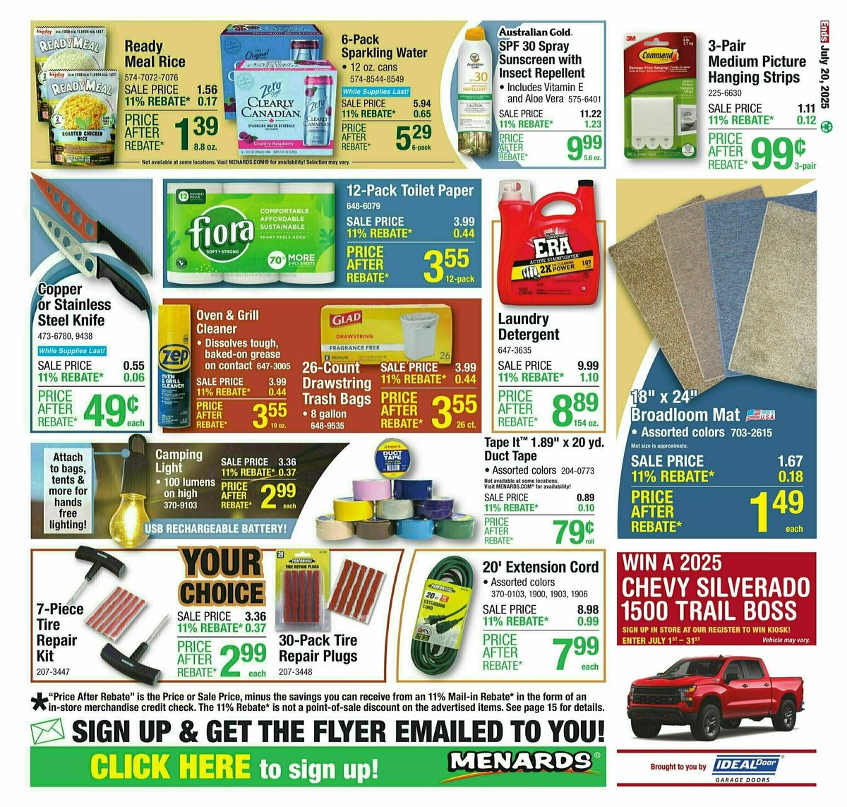 Menards Weekly Ad from July 9