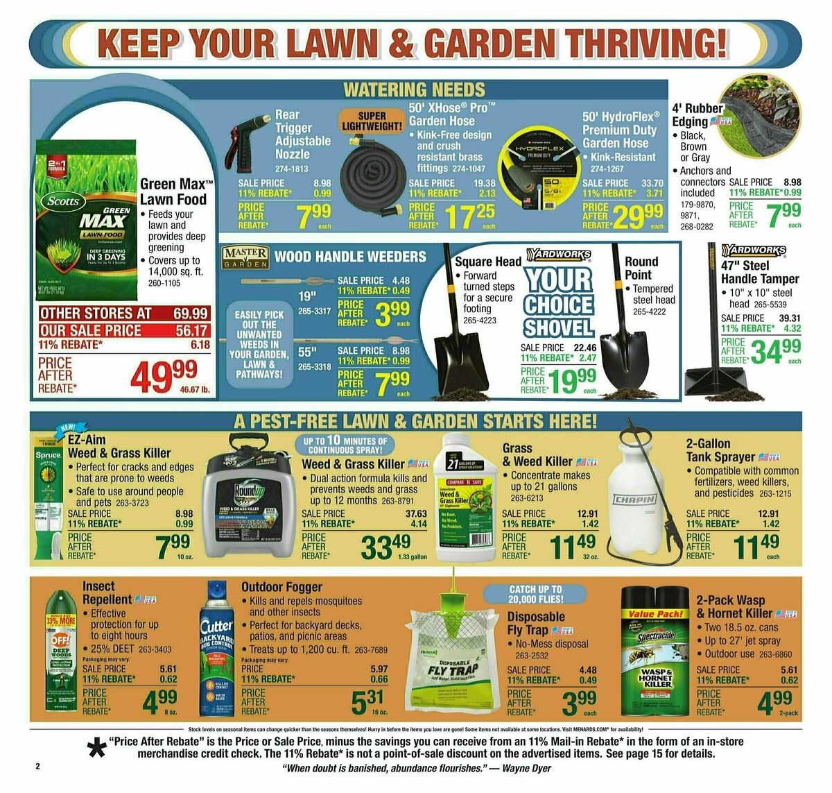 Menards Weekly Ad from July 9
