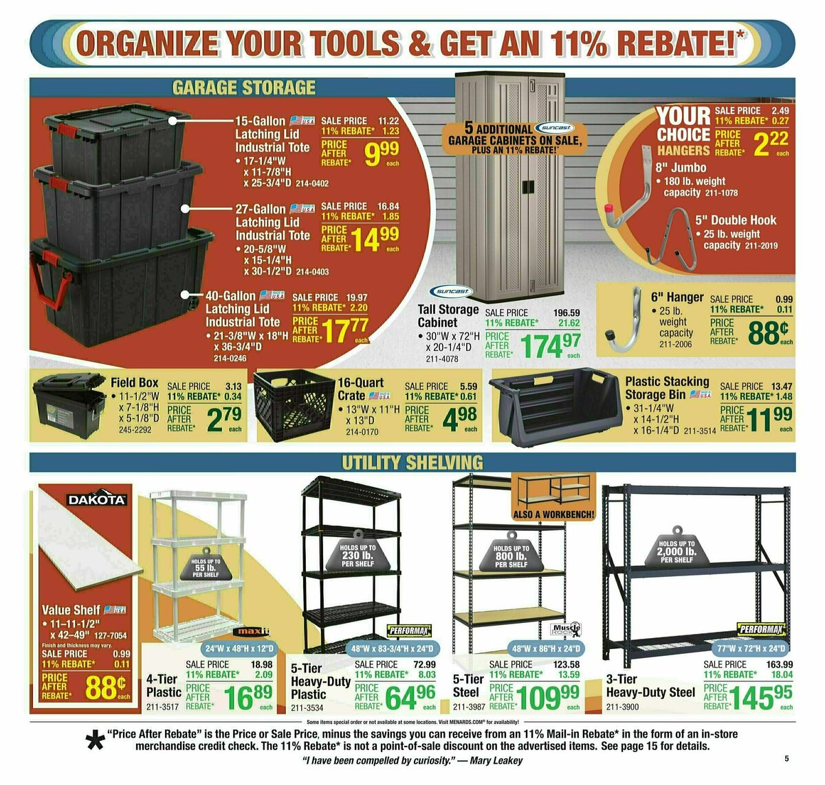 Menards Weekly Ad from July 9