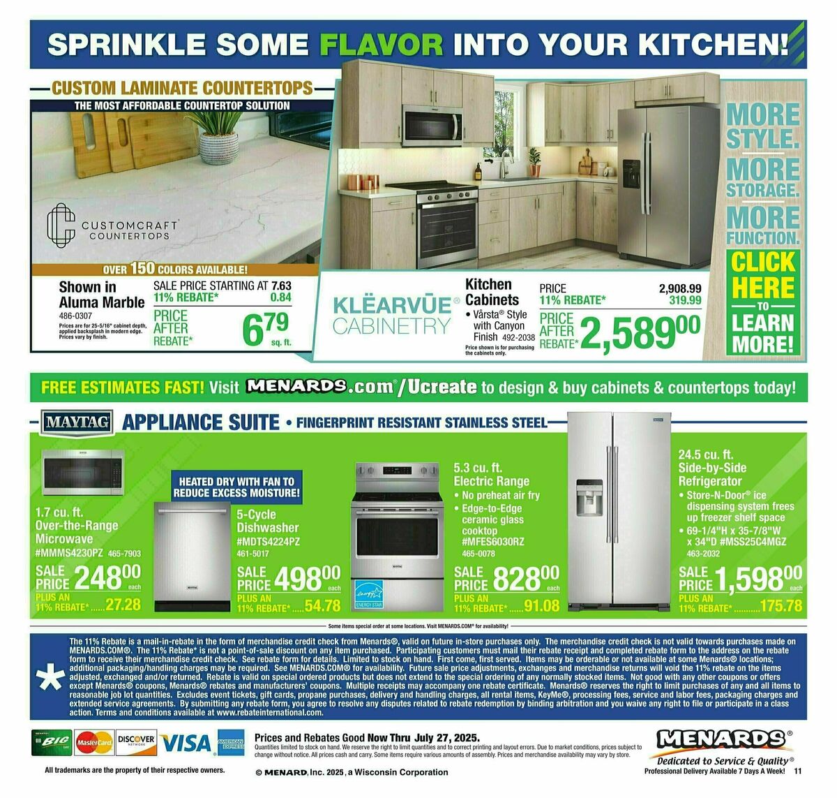 Menards Weekly Ad from July 16