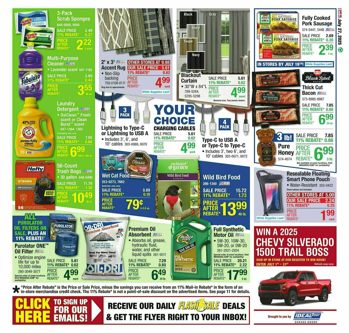 Menards Weekly Ad from July 16
