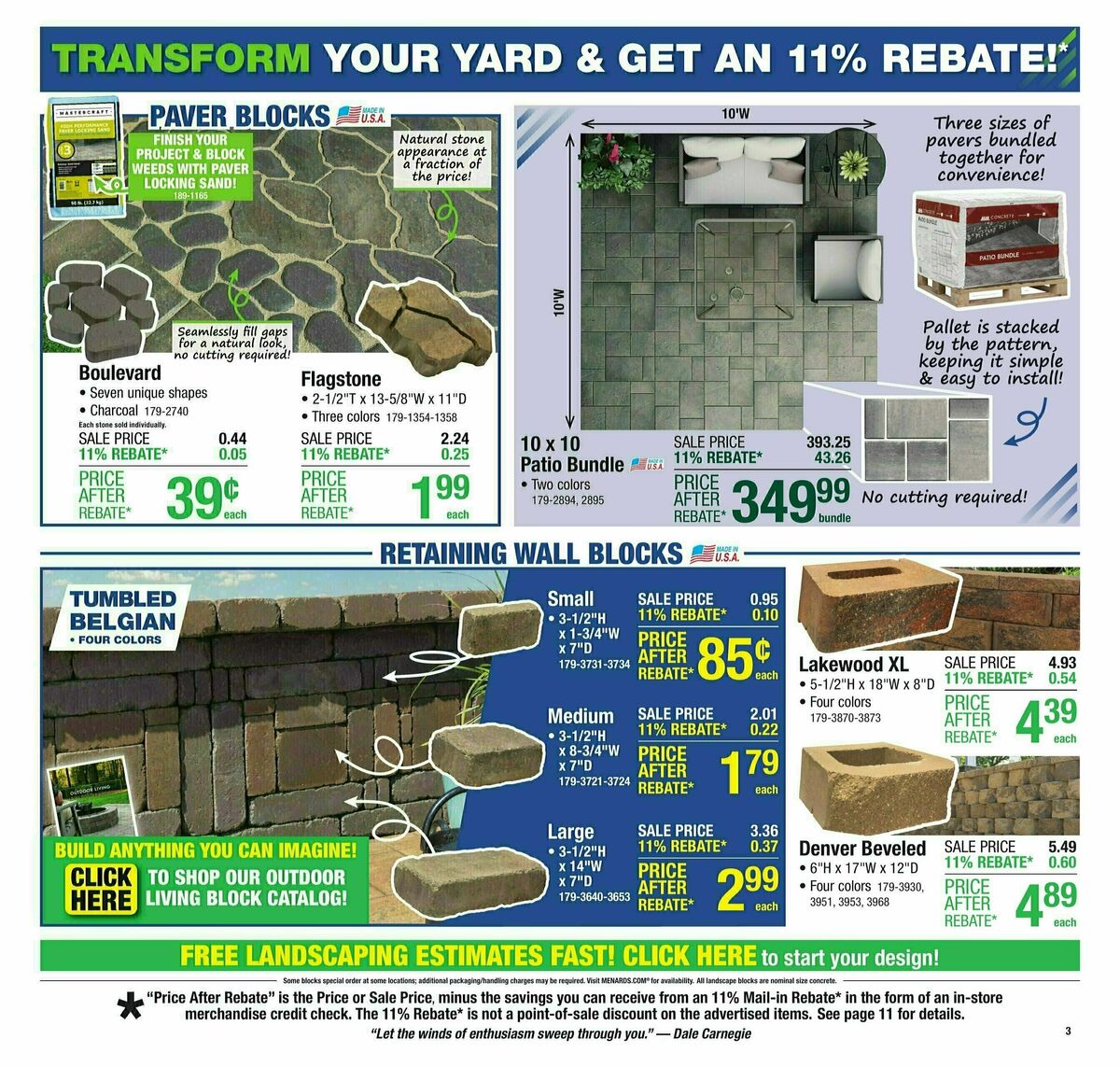 Menards Weekly Ad from July 16