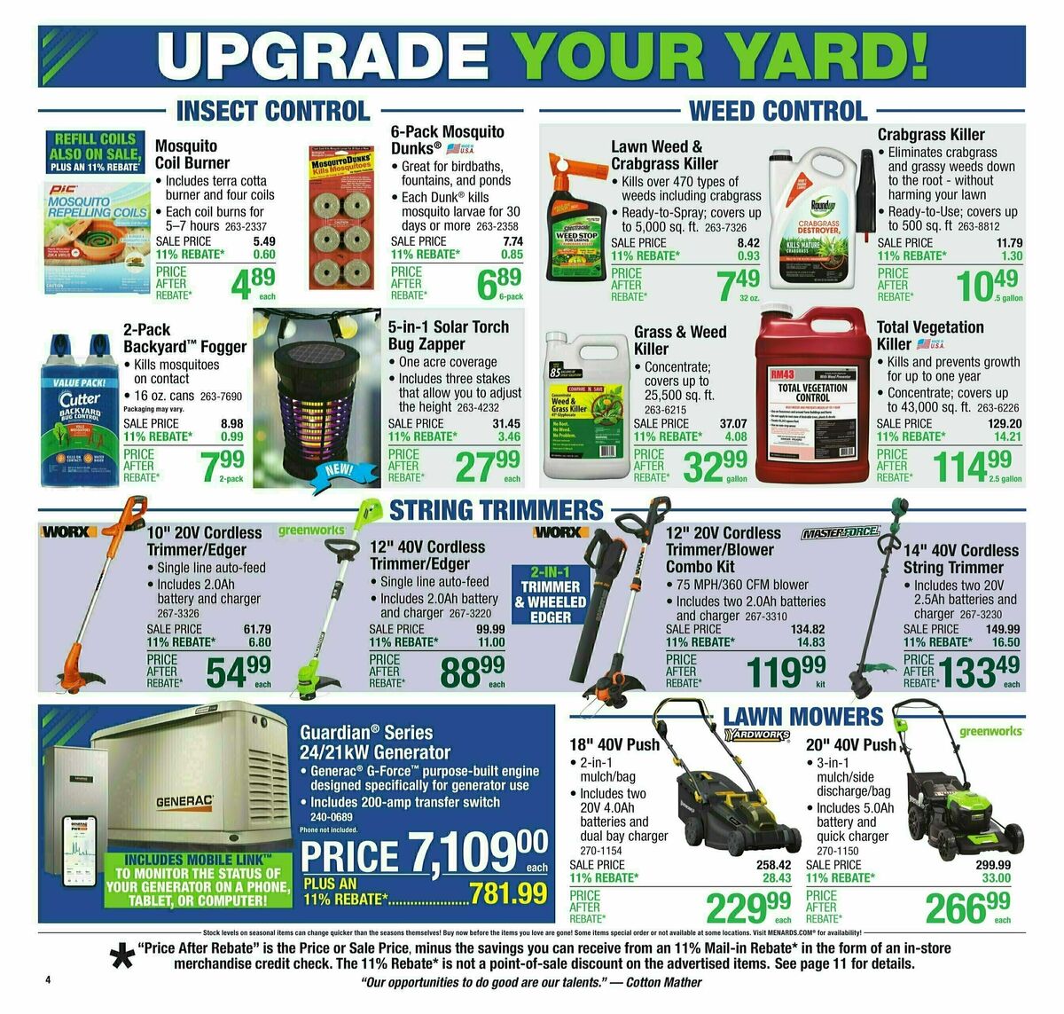 Menards Weekly Ad from July 16