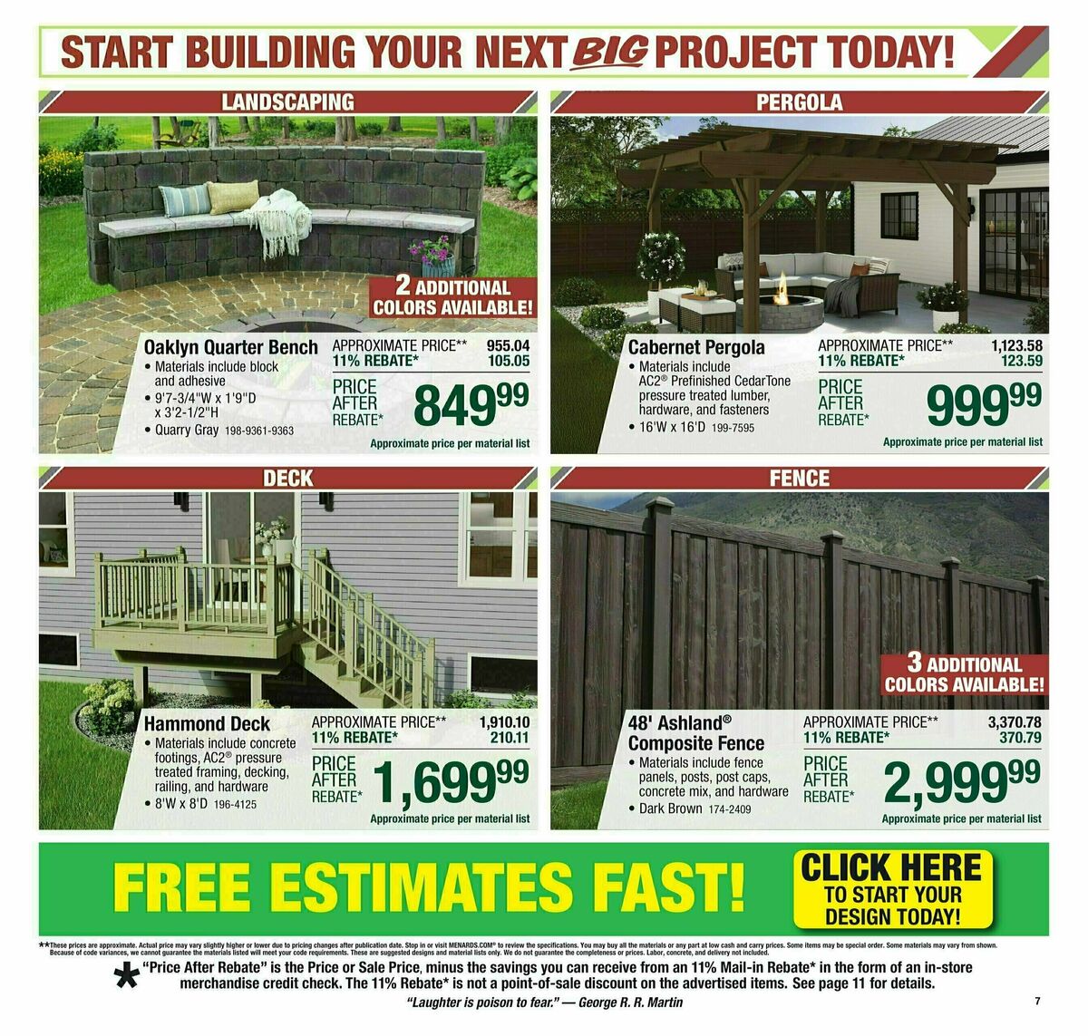 Menards Weekly Ad from July 23