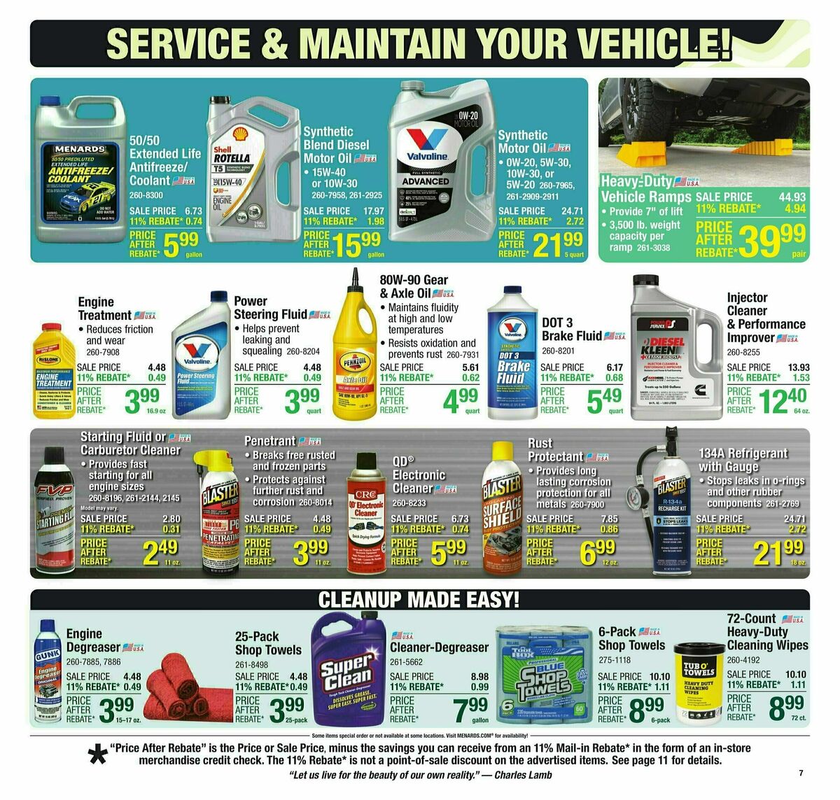 Menards Weekly Ad from July 30