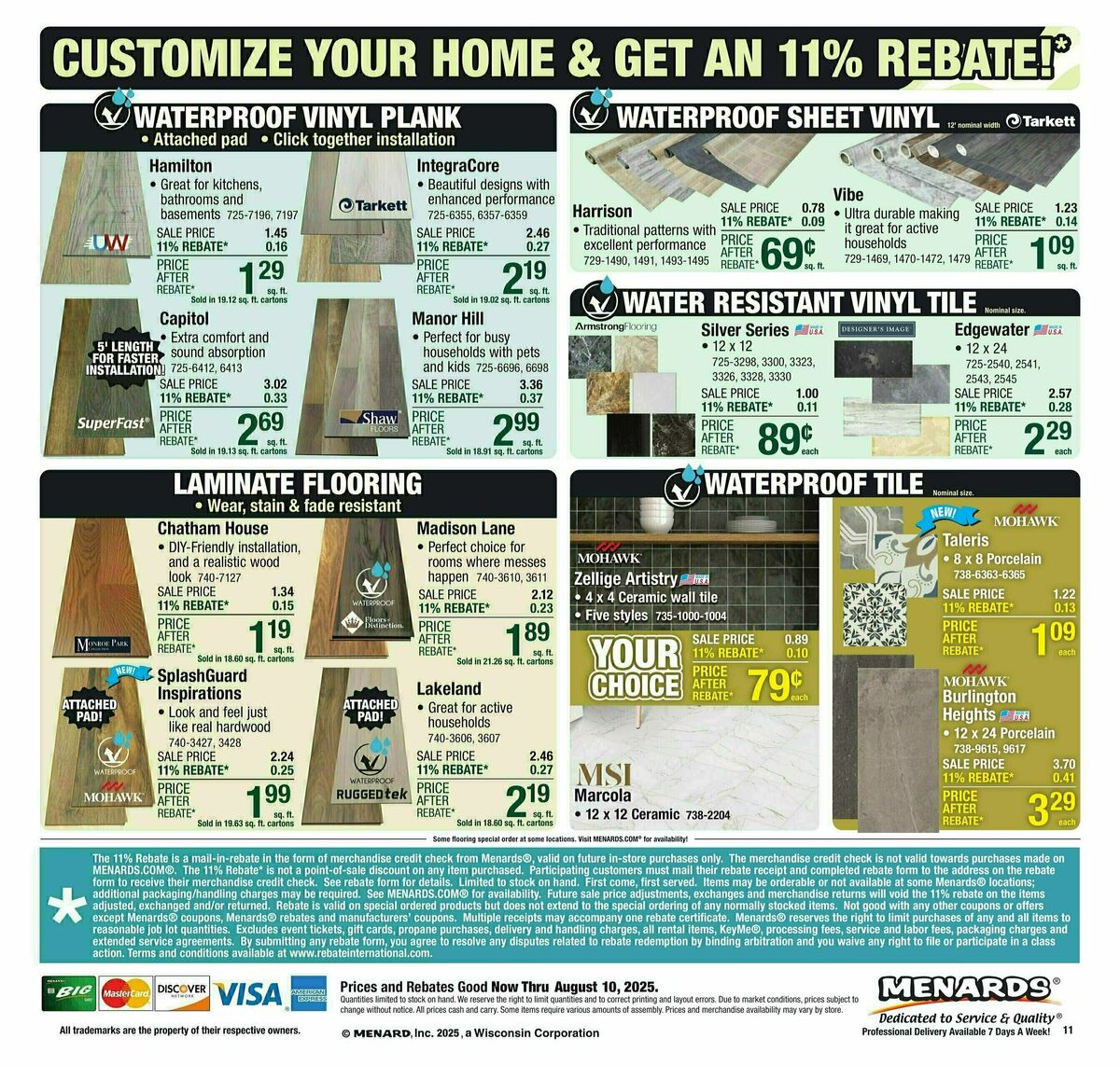 Menards Weekly Ad from July 30