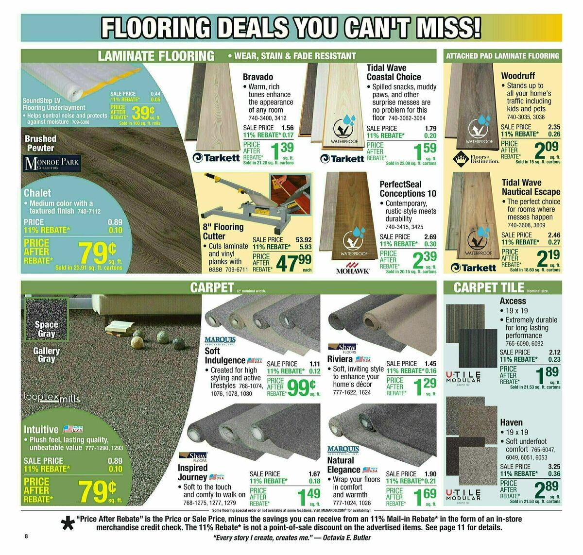 Menards Weekly Ad from August 6