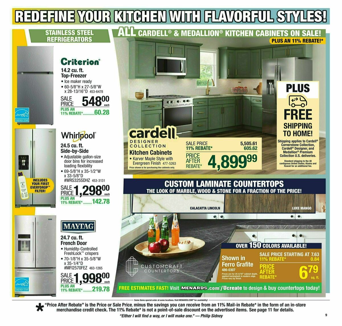 Menards Weekly Ad from August 6