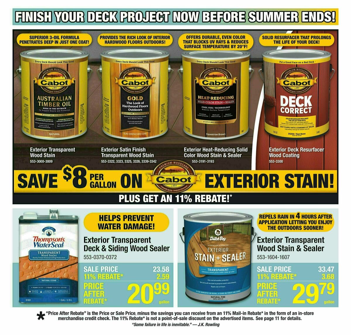Menards Weekly Ad from August 6