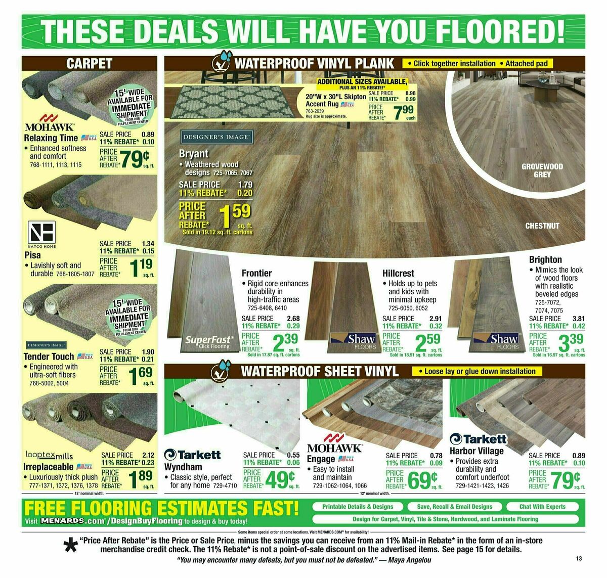 Menards Weekly Ad from August 13