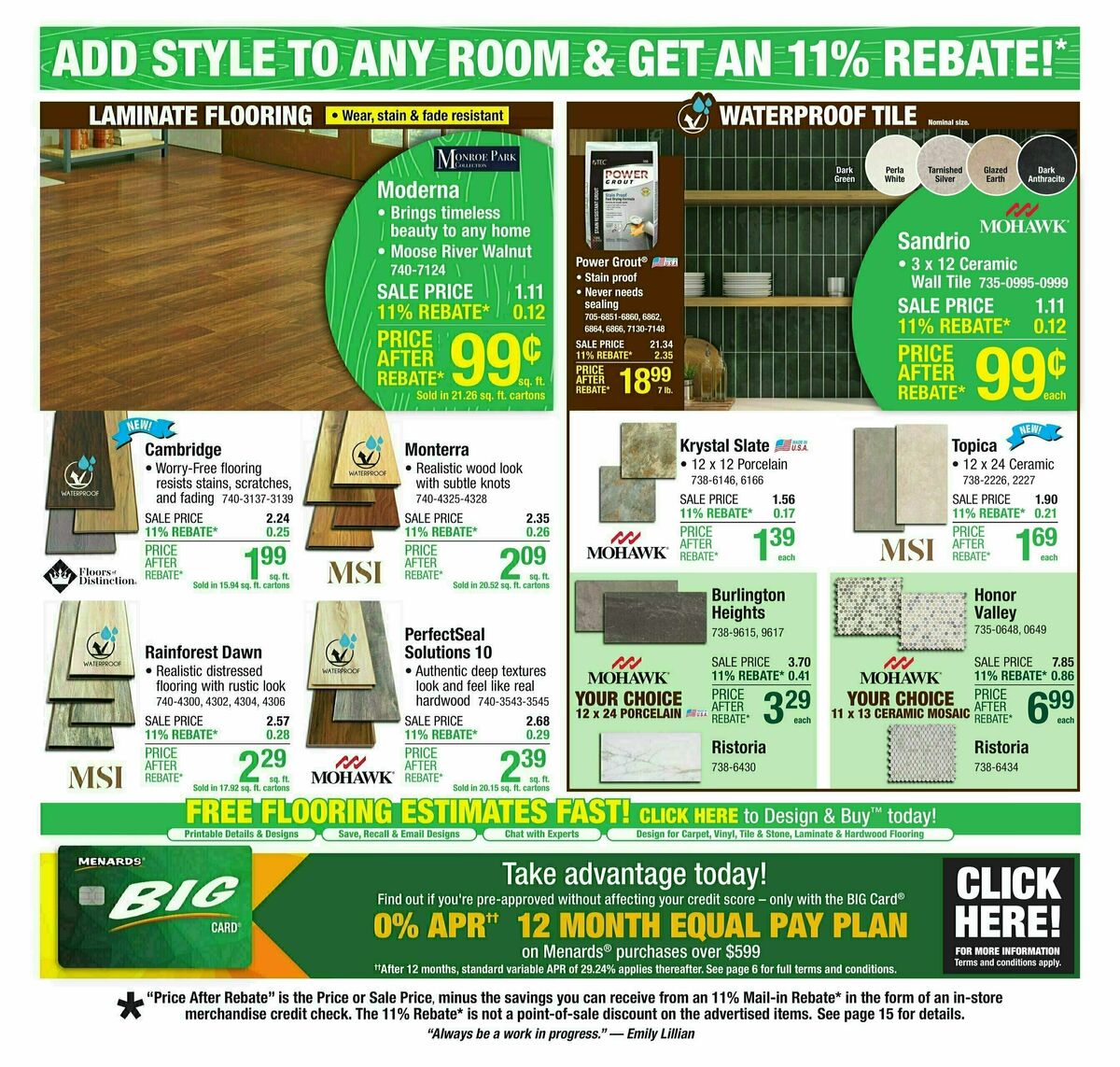 Menards Weekly Ad from August 13
