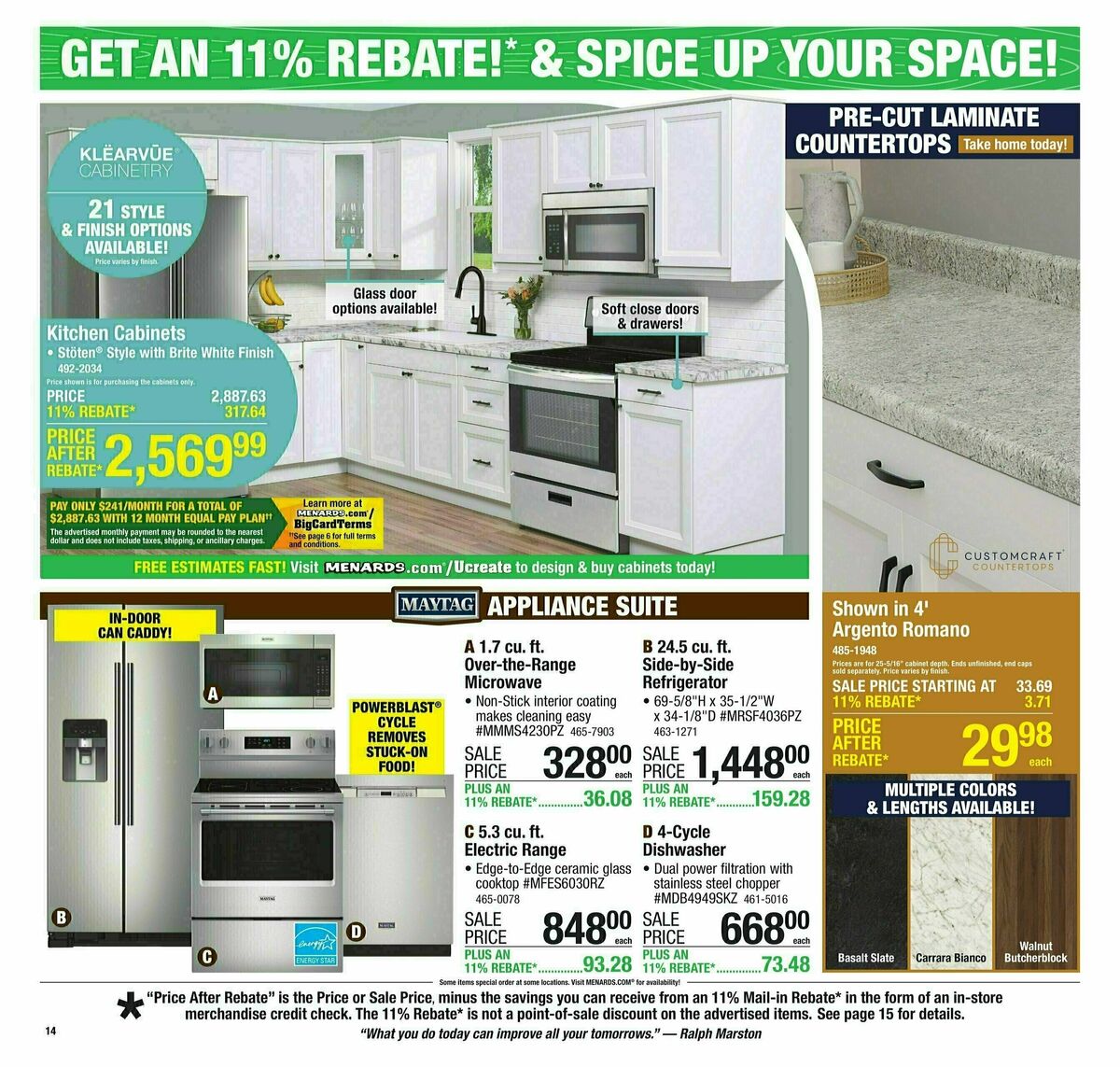 Menards Weekly Ad from August 13