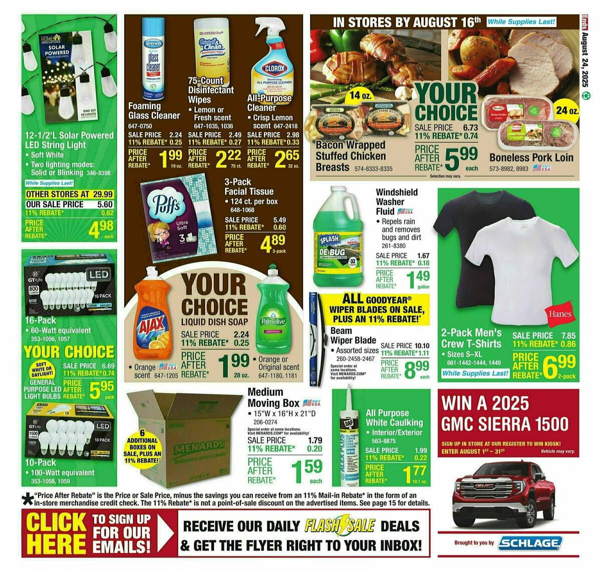 Menards Weekly Ad from August 13