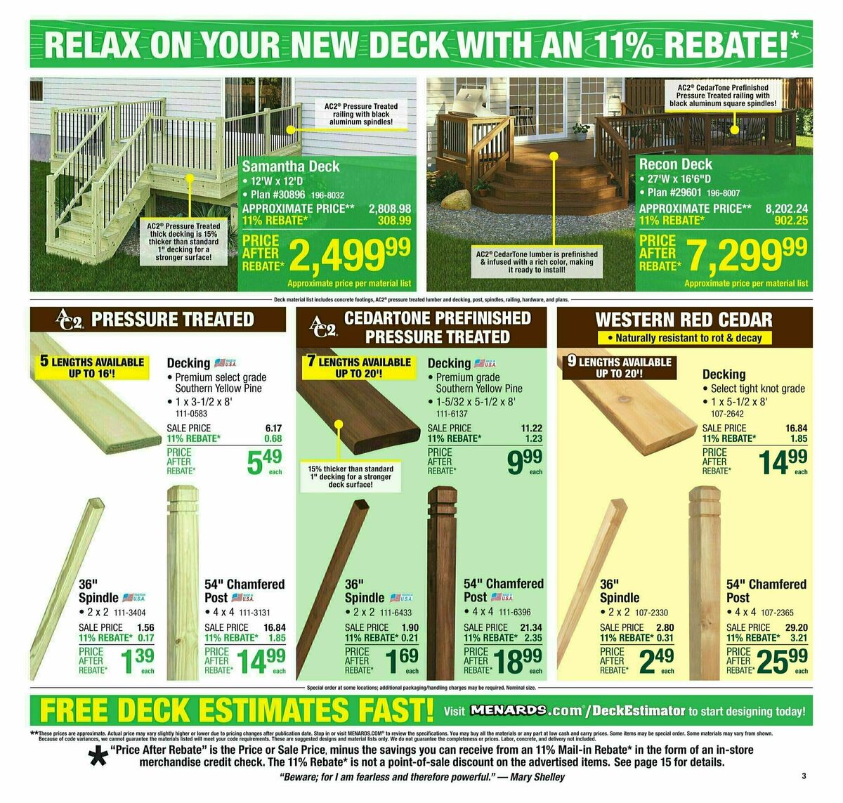Menards Weekly Ad from August 13
