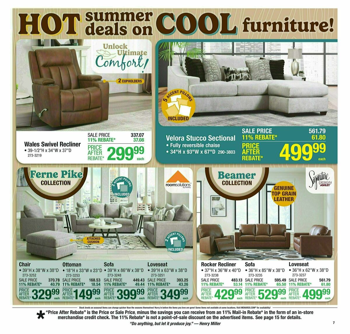 Menards Weekly Ad from August 13