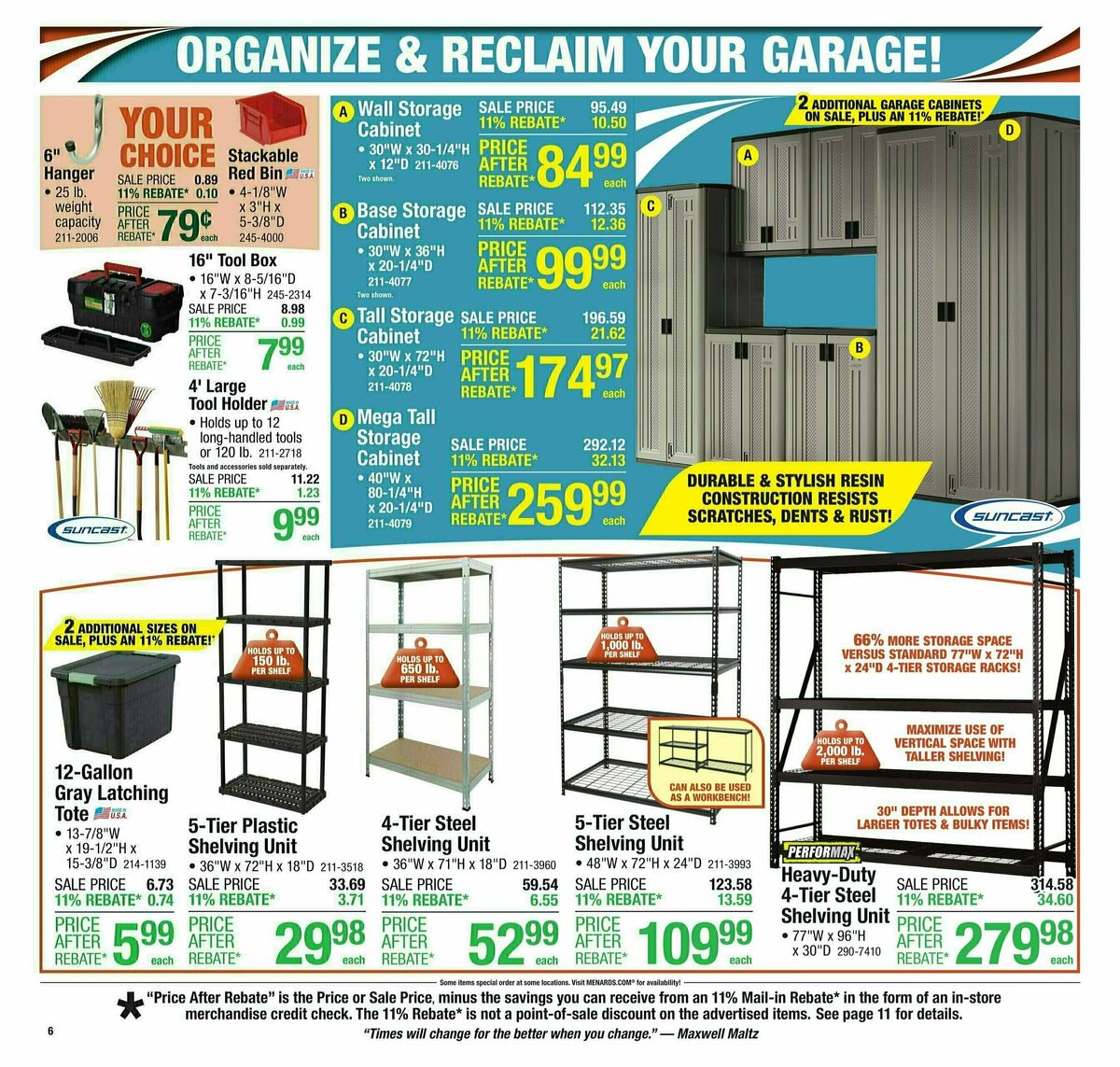 Menards Weekly Ad from August 20