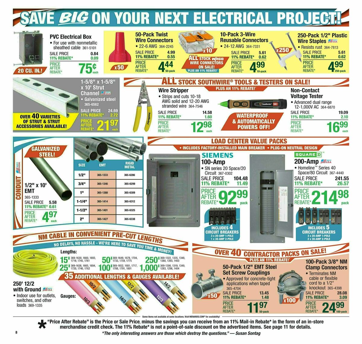 Menards Weekly Ad from August 20
