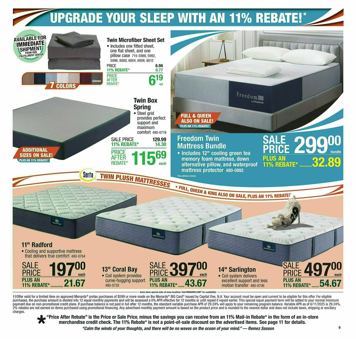 Menards Weekly Ad from August 20